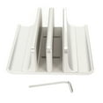 thumbnail image 2 of Laptop Stand, Size Adjustable 2 Slots Vertical Laptop Stand  for Office Silver Color, 2 of 7