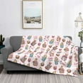 thumbnail image 2 of Yiaed Hello Easter Print Blanket Throw Blanket Soft Cozy Flannel Blanket for Home Bed Sofa Couch Chair-50"x40", 2 of 6