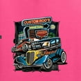 thumbnail image 2 of Wild Bobby, Hot Custom Rods Drive Thru Diner, Cars and Trucks, Front and Back Unisex Crewneck Graphic Sweatshirt, Neon Pink, 5X-Large, 2 of 4