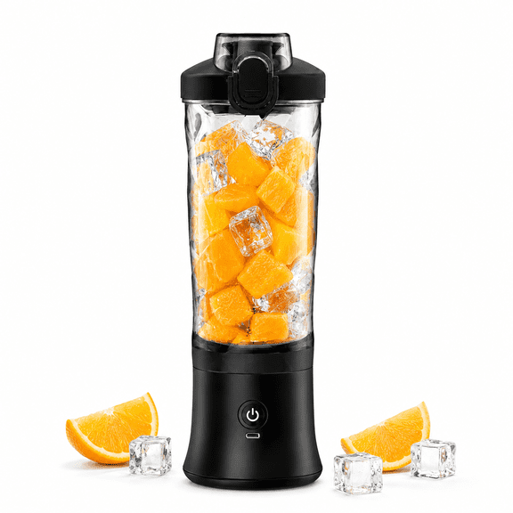 Mini Portable Blender for Smoothies and Juice, Rechargeable Personal Mixer Cup with Stainless Steel Blades for Travel
