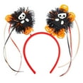 thumbnail image 1 of Fiudx Diadema de Halloween con Borlas de Colores y Decoraciones Espeluznantes, Ajuste Cómodo, Diseños Festivos de Araña y Calabaza, Ideal para Fiestas de Disfraces y Truco o Trato, 26 X 27 Cm., 1 of 2