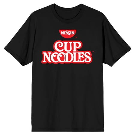 Nissin The Original Cup Noodles Logo Men s Black Graphic Tee-Large