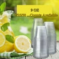 thumbnail image 1 of 9 oz Clear Plastic CupsVarious Counts Available, 9 Ounce Disposable Plastic Drinking Cups, Crystal Clear PET Plastic Cups for Parties, Wedding, Christmas Day, 1 of 8
