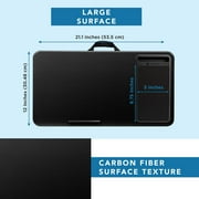 LapGear Home Office Lap Desk, Black Carbon
