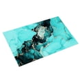 thumbnail image 1 of DJN Liquidation Tapis de Sol Tapis d'Entrée Tapis de Salle de Bain Texture polyester Bleu-Vert Taille Unique, 1 of 9