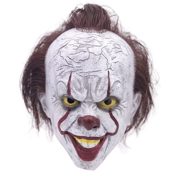 Máscara de látex Halloween Clown Ghost para hombre