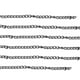 thumbnail image 1 of Cadena para hacer joyas de aproximadamente 32,8 pies de largo Estilo simple y elegante Cadena artesanal de metal fácil de usar para joyería artesanal DIY Plata Negro, 1 of 5