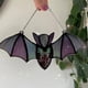 thumbnail image 2 of Matsuzay Colgante de decoración de murciélago de Halloween - Decoración para cualquier lugar Durable Práctico vitral Suncatcher Kits de decoración para fiestas C, 2 of 6