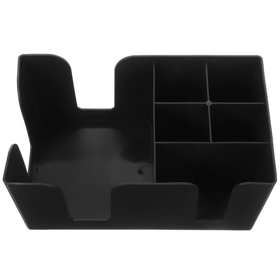 ifundom Black Coffee Bar Organizer with Multi-Compartment Storage for Home Kitchen Countertop