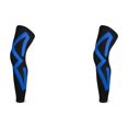 thumbnail image 1 of Reparte de la manga de la pierna completa Brazis de rodilla larga para el ciclismo (XL) Negro Azul, 1 of 8