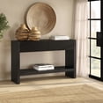 thumbnail image 5 of Evelyn&Zoe Modern/Contemporary 48" Wide Black Veneer Console Table, 5 of 5