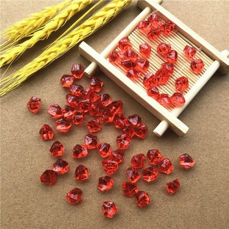 

Sueyeuwdi 200X Acrylic Stone Up To 50% Off！ 6*9Mm (200 Pieces) Acrylic Ice Cubes Fake Ice Cubes Gravel Small Ice Particles Crystal Drill Irregular Broken Ice Crystal Porcelain Painting Drill Plastic