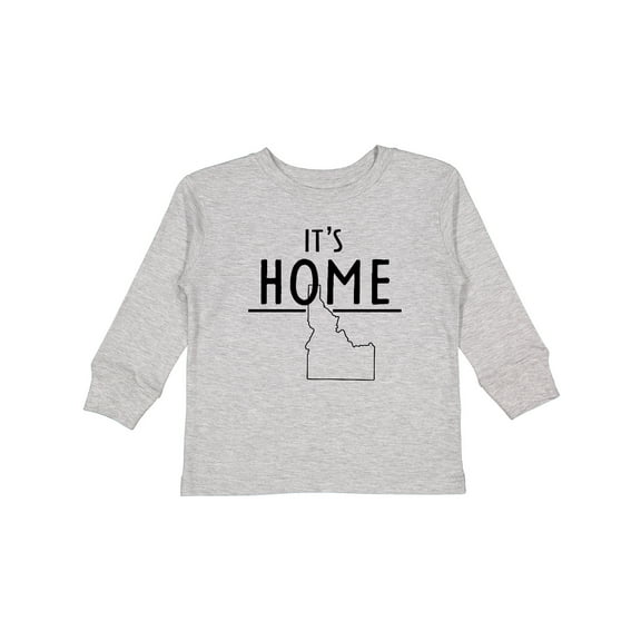 Inktastic It's Home State of Idaho Outline Boys or Girls Long Sleeve Toddler T-Shirt