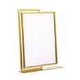 thumbnail image 3 of MAGIDEAL Poster Board Stand Table Standing Sign Holder for Store Tag Home Living Room Gold, 3 of 8