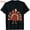 Black1, variant on Unisex Black T-Shirt Graphic Tees "2025 Friendsgiving Crew - A Little Bit Crazy A Little Bit Loud A Whole Lotta Love" Thanksgiving Design Shirts S-5XL Casual Daily Tops