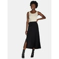 thumbnail image 3 of Time and Tru Women's Satin Maxi Slip Skirt, Sizes XS-XXXL, 3 of 6