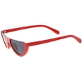 thumbnail image 3 of Extreme Semi Rimless Cat Eye Sunglasses Neutral Colored Lens 55mm (Red / Smoke), 3 of 4