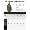 thumbnail image 4 of WenVen Women's Winter Jacket Insulated Coat Waterproof Parka with Detachable Hood Army Green M, 4 of 11