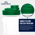 thumbnail image 4 of Brewing America Mason Jar Drinking Cup Pint and Half Drinking Lid and Azure 24oz Jar (1, Tractor Green), 4 of 6