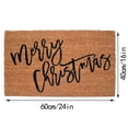 thumbnail image 3 of Al aire libre, tapetes navideños frente a la puerta, tapete decorativo marrón, tapete de bienvenida navideño 40x60cm tapete de decoración del hogar, 3 of 4