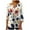 Multicolor-19, variant on Mittory Womens 3/4 Sleeve Hawaiian Shirts V Neck Summer Floral Printed Shirt Casual Buttons Down Soft Tunic Tops
