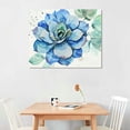 thumbnail image 3 of Nawypu  Succulent Plants Wall Art Simple Life Canvas Giclee Prints Watercolor Colorful Leaf Pictures Botanical Paintings for Living Room Kitchen Decor, 3 of 5
