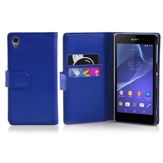 Cadorabo Étui pour Sony Xperia Z2, Protection d'Écran, Portefeuille en Cuir PU