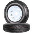 thumbnail image 1 of COZONY 2 Pack Trailer Tire, Premium ST205/75D14 6PR Trailer Tires with 14" Rim, Load Range C, Rubber, 1 of 7