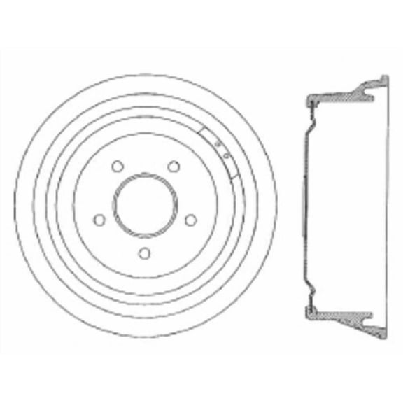 Centric Parts Brake Drum P/N:123.61009