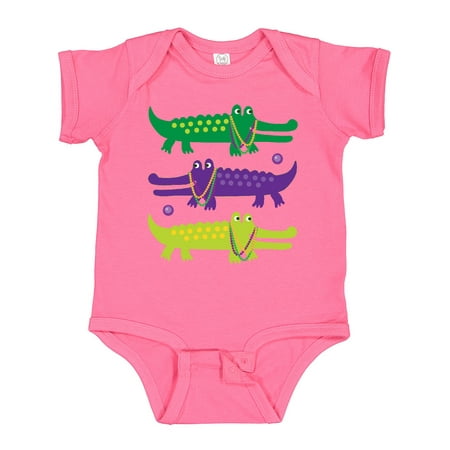 

Inktastic Mardi Gras Holiday Alligators Gift Baby Boy or Baby Girl Bodysuit