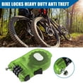 thumbnail image 2 of Bike Chain Lock with 3 Digit Bike Lock Cable Anti Theft Bicycle Chain Lock Bike Cable Lock Green, 2 of 7