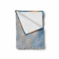 thumbnail image 2 of Iceland Soft Flannel Fleece Throw Blanket, Icebergs Floating on Jokulsarlon Glacier Lagoon at Sunrise, Cozy Plush for Indoor and Outdoor Use, 50" x 70", Sea Blue Tan, by Ambesonne, 2 of 6