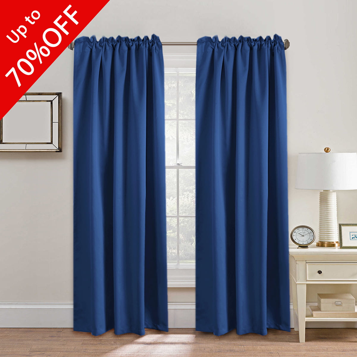 Full Blackout Curtains for Bedroom, Thermal Insulated ...