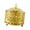 Gold, variant on Baoblaze Sugar Bowl with Lid Storage Seasoning Pot Canister Ornament Decorative Seasoning Black