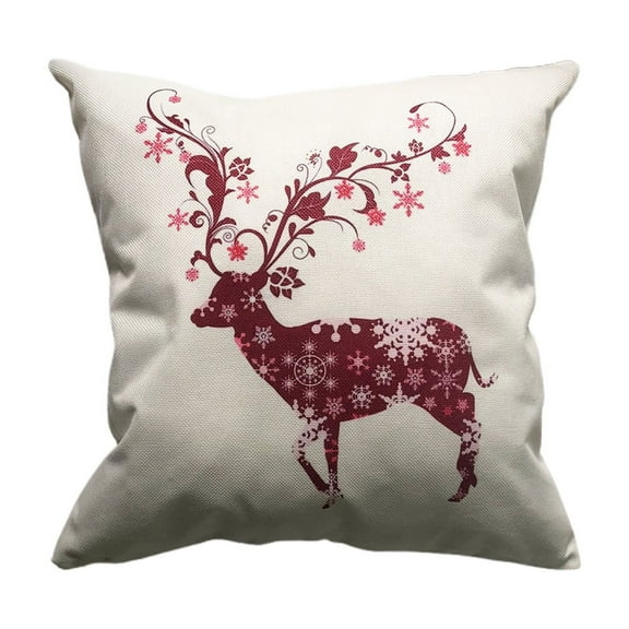 A Christmas Throw Pillow With Insert 45X45Cm Polyester Decorative Pillow For Sofa Bed Home Holiday Decor Festive Design