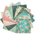 thumbnail image 4 of Wrapables 6x6 Decorative Single-Sided Scrapbook Paper for Arts & Crafts Projects, Scrapbooking, Card-Making, Green Hearts Theme, 4 of 4
