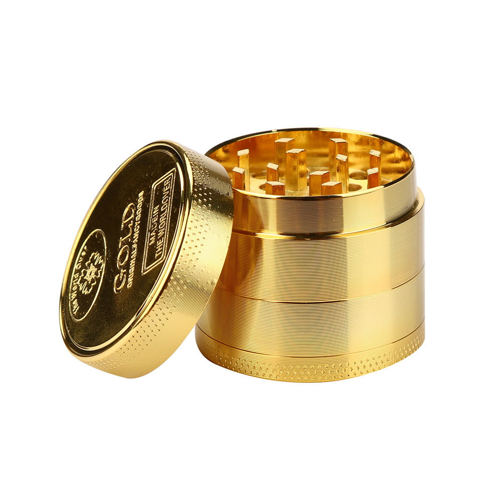 1.5 Inch 4 Piece Metal Dry Herbal Herb Spice Smoke Tobacco Grinder Alloy Crusher 