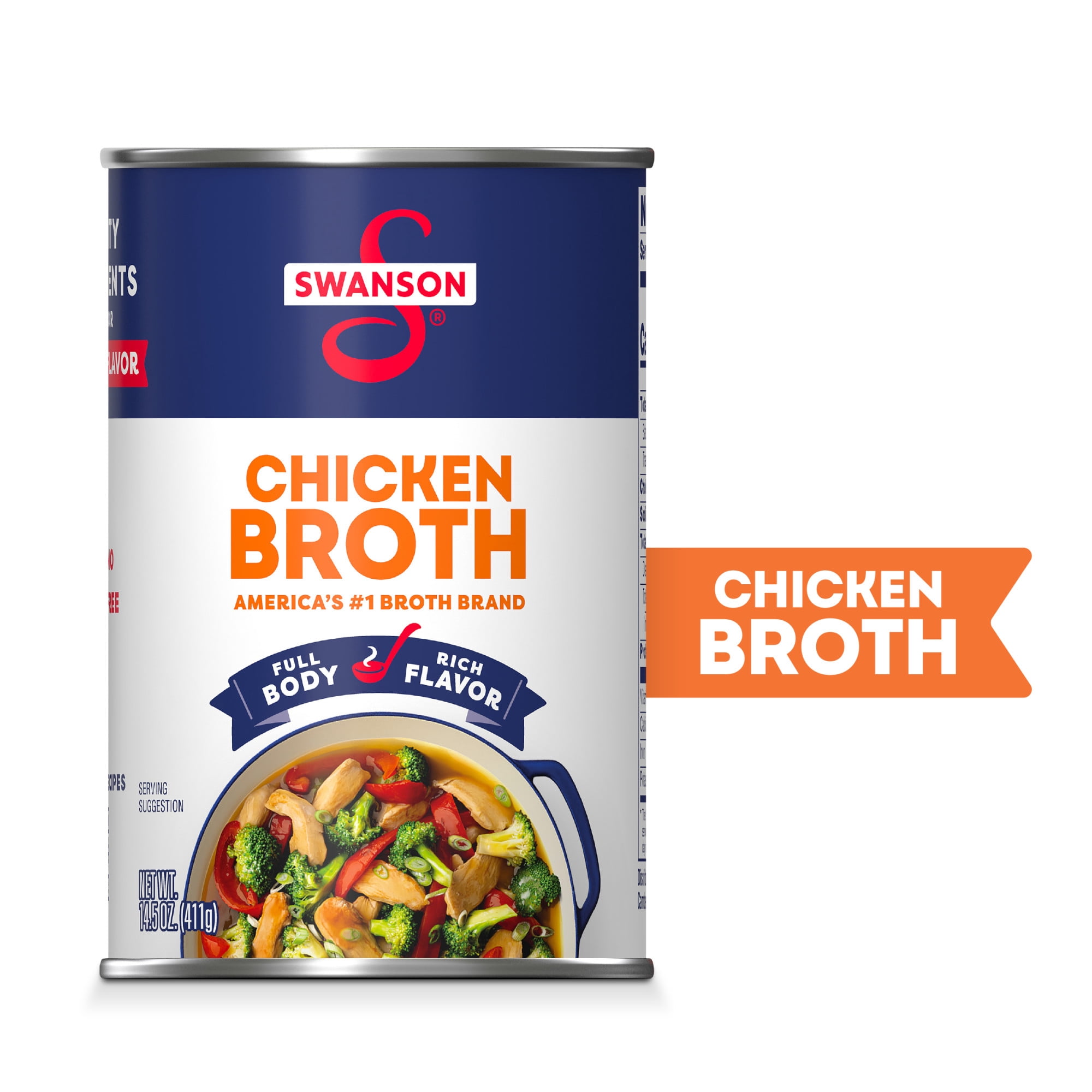 (8 pack) Swanson Chicken Broth, 14.5 oz Can