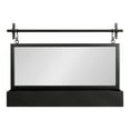 thumbnail image 2 of Kate and Laurel Gammons Pub Wall Mirror with Shelf, 36 x 26, Black, Decorative Hanging Wall Mirror Home Decor with Additional Storage for Jewelry and Household Necessities, 2 of 8