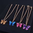 thumbnail image 4 of Xinyolin Elegant Multicolor Alloy Butterfly Pendant Bracelet Anklet Women's Jewelry Gift, 4 of 8