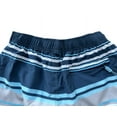 thumbnail image 2 of Heat Swimwear Men's Swim Trunk Short, Elastic Waist and Stretch, Blue Stripe (XX-Large), 2 of 2