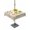 Yellow Beige, variant on Outdoor Tablecloths with Umbrella Hole & Zipper, Sunflower Rectangle Tablecloth 52x70 Inch, Vintage Botanical Waterproof Table Cloth, Patio/Pool/Picnic Table Covers