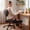 Black PU Leather, variant on NYPOT Criss Cross Chair with Rotating FootRest for Kneeling Seating, Flexible Desk Chair with Wheels for ADHD to Sit Cross Legged - Multi-Position Adjustable Seat with Back Support 360° Swivel Pink