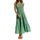 thumbnail image 4 of TRKIYQC Vestido con Columpio para Mujer, Sin Mangas, con un Hombro, Fluido, con Niveles, de Verano, Informal, Vestido Largo de Playa TRKIYQC  moda, 4 of 9