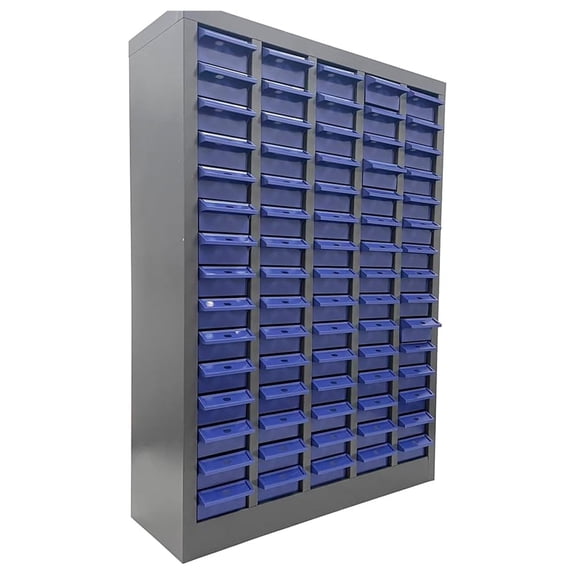 luminescence lez 75Drawer Parts Storage Cabinet, Plastic Drawers with HeavyDuty Steel Frame, NoDoor Portable Organizer for Hardware & Small Tools, Workshop Home Use