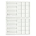 thumbnail image 2 of Unique Bargains Set of 2 Stackable Jewelry Organizers Trays with Removable Dividers White, 2 of 7