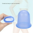 thumbnail image 4 of 2pcs/set Silicone Vacuum Body Massage Helper Anti Cellulite Massage Cups Cupping (Blue), 4 of 11
