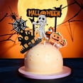 thumbnail image 2 of 1 set Halloween cake decor Halloween party Cake Topper insert sign, 2 of 4
