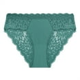 thumbnail image 2 of WRKEKC Panties for Women Half Lace Half Cotton Patchwork Semi Sheer Triangle Breathable Bikini Underwear Soft Wear, 2 of 3