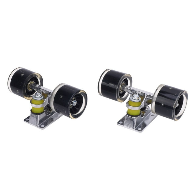 Camions de Planche à Roulettes, Alliage d'Aluminium 1 Paire Roues de Planche à Roulettes 55x45 mm Ensemble de Roues Ensemble Combo de Roues Camions 3,2 Pouces Ensemble Combo de Roues pour Cruiser